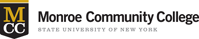 MCC shield logo with text: Monroe Community College, State University of New York